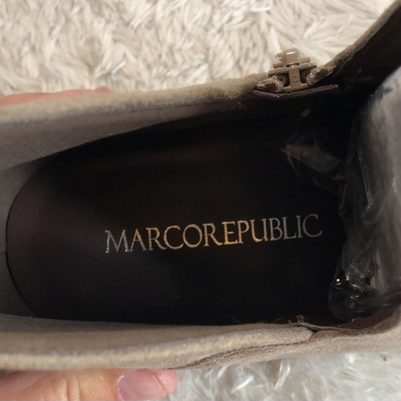 MARCOREPUBLIC Frankfurt Cut-Out Side Western Cowboy Booties - Picture 2 of 6